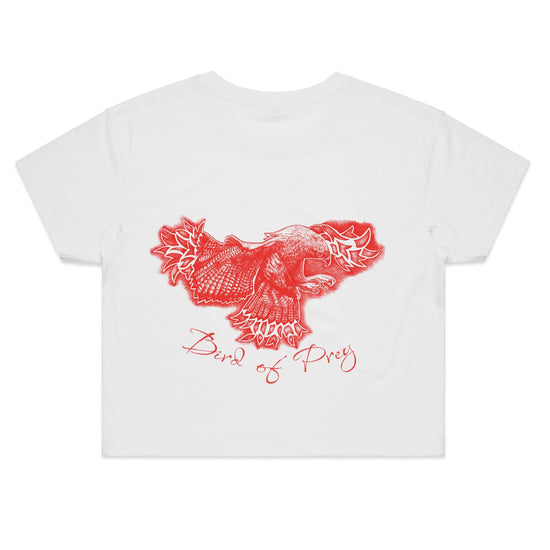 Bird of Prey (Back Print) - Feminine Crop Tee